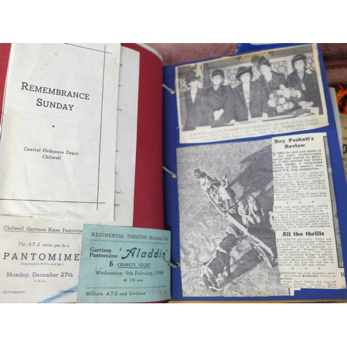 697 - WWII interest; Service papers and associated ephemera relating to A.T.S. w/257283 Edith Tassell of B... 