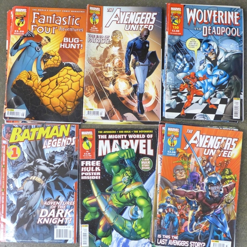 712 - A collection of Marvel and DC comics