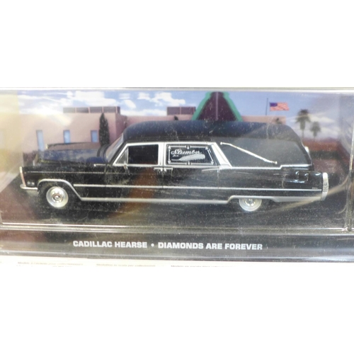 736 - Ten James Bond 007 die cast model vehicles, all boxed