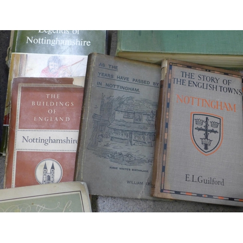 739 - A collection of Nottingham related books