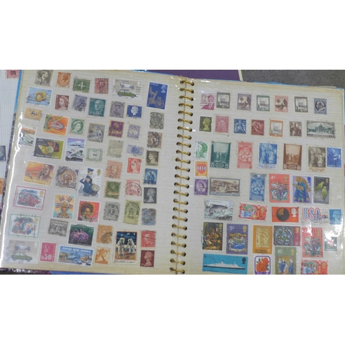 740 - Five albums of worldwide stamps