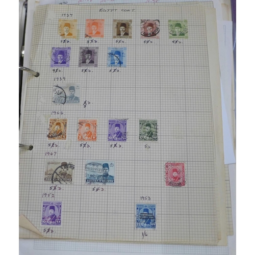 740 - Five albums of worldwide stamps