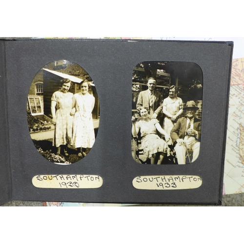 741 - Paper ephemera; a box of comics, photograph albums, greetings cards, etc., mainly 1900-1940