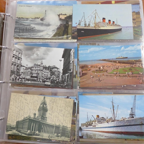 753 - Two postcard albums, 200 cards in each
