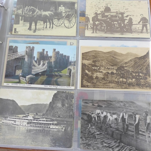 753 - Two postcard albums, 200 cards in each