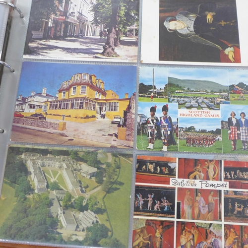 753 - Two postcard albums, 200 cards in each
