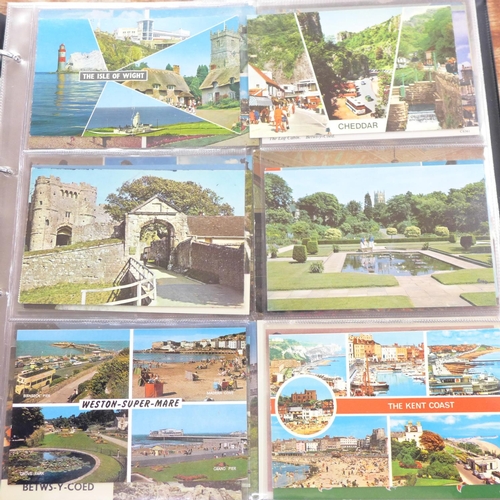 753 - Two postcard albums, 200 cards in each