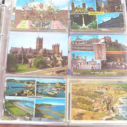 753 - Two postcard albums, 200 cards in each