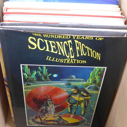 762 - A box of comic reference books
