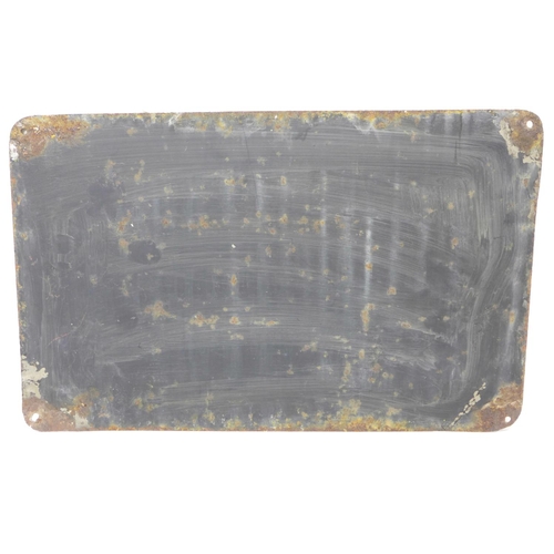 777 - A tin-plate Tool steel sign