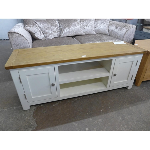 1631A - A Portland white large TV unit (PPLTV-W)  -  *this lot is subject to vat