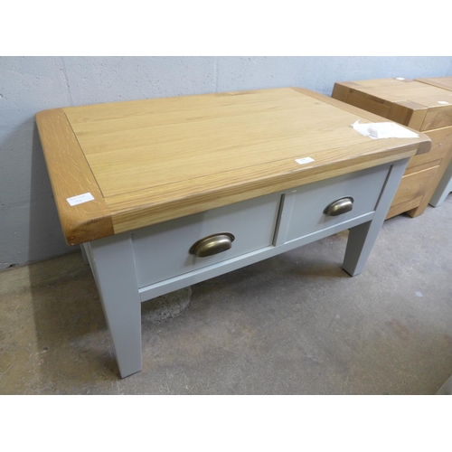 1649 - A Hampshire grey coffee table with drawers (WXF P07)  -  *this lot is subject to vat