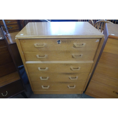 117 - A G-Plan, E. Gomme oak chest of drawers