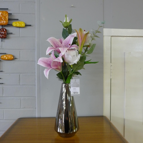 1541 - Asiatic lillies and roses in a lustre vase (50641911)   #