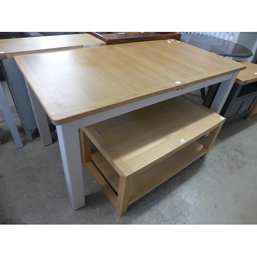 1851 - A Hampshire grey medium extending dining table (WXF P19)scratched top  -  *this lot is subject to va... 