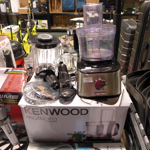 3333 - A Kenwood Multipro Food Processor with accessories  (192-175)  * This Lot Is Subject To Vat
