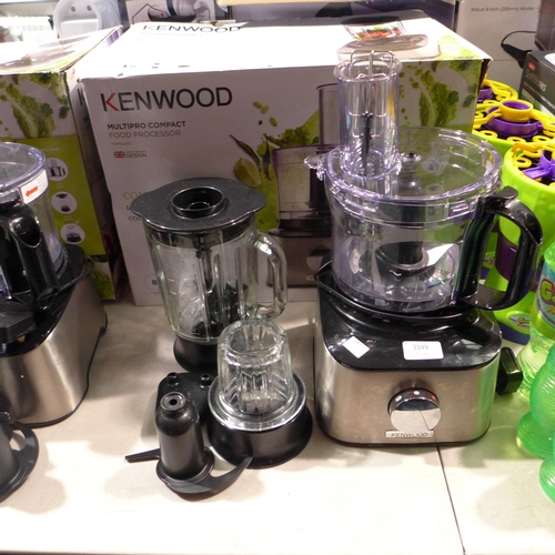 3349 - A Kenwood Multipro Food Processor with accessories   (192-172)  * This Lot Is Subject To Vat