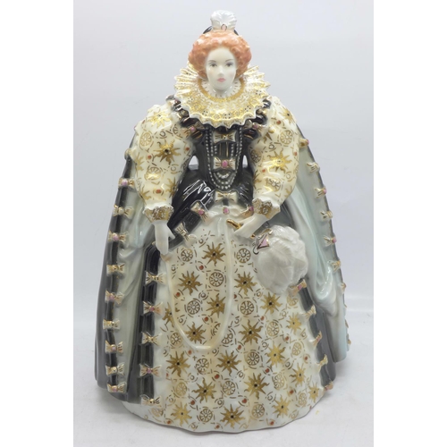 606 - A Royal Worcester figure of Queen Elizabeth I, with certificate