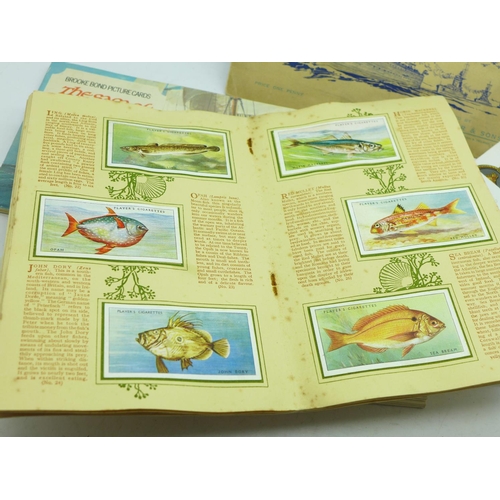 618 - Cigarette cards; ten sets of cigarette and trade cards on a maritime theme, including Wills Celebrat... 