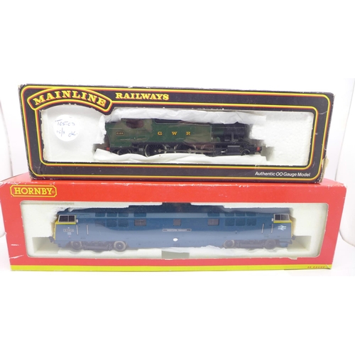 659 - Two Hornby and Mainline model engines, BR Co-Co Diesel Electric Class S2 Western Ranger and 6100 Cla... 