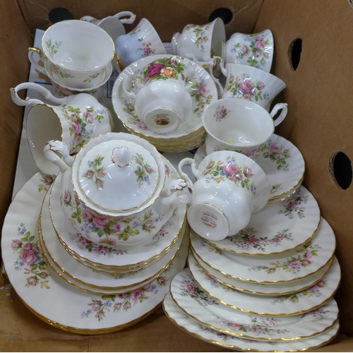 795 - Royal Albert Moss Rose teawares