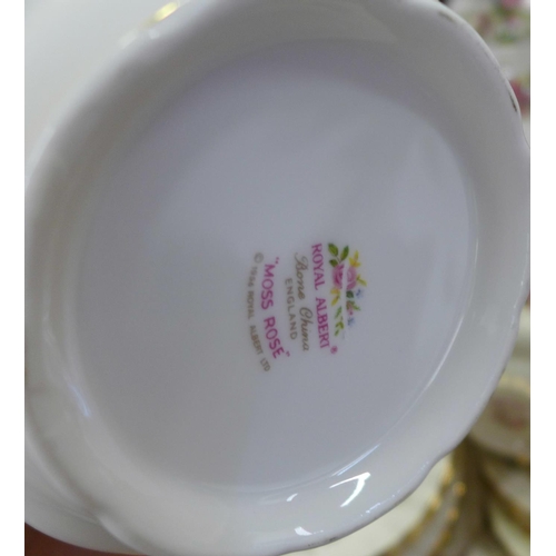 795 - Royal Albert Moss Rose teawares