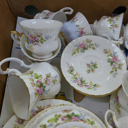 795 - Royal Albert Moss Rose teawares