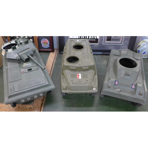 797 - Three Action Man vehicles including half-track Cherilea