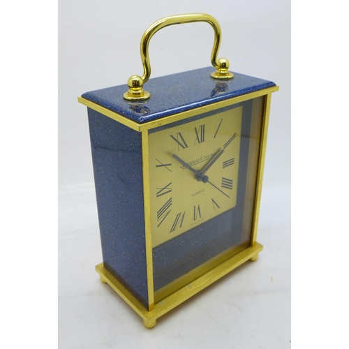848 - A Jaeger-LeCoultre quartz mantel clock