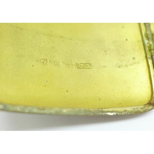 892 - A silver cigarette case, 70.6g