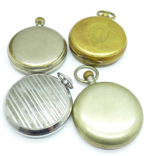 1033 - Four pocket watches, a/f