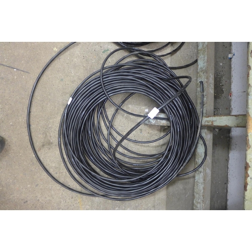 2455 - Reel of 3 core heavy duty electric cable - approx. 65 mtrs in length