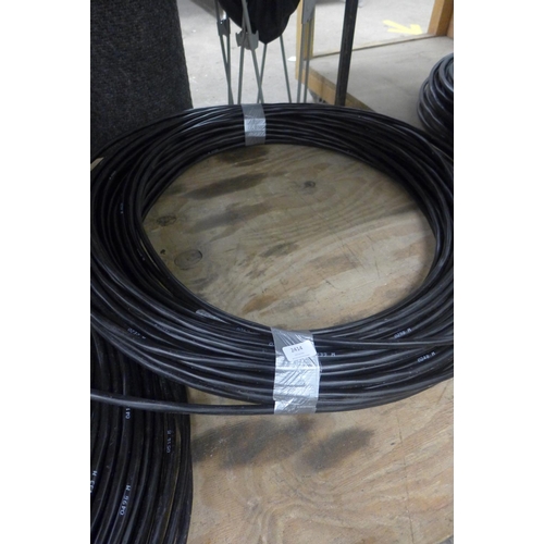 2458 - Reel of 3 core heavy duty electric cable - at least 100 mtrs in length