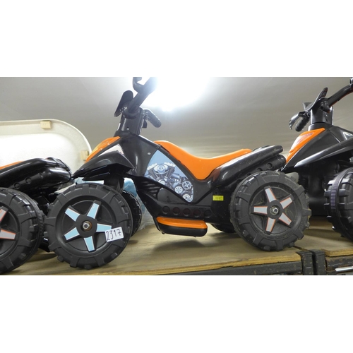 2397 - Battery operated children's quad bike - no charger