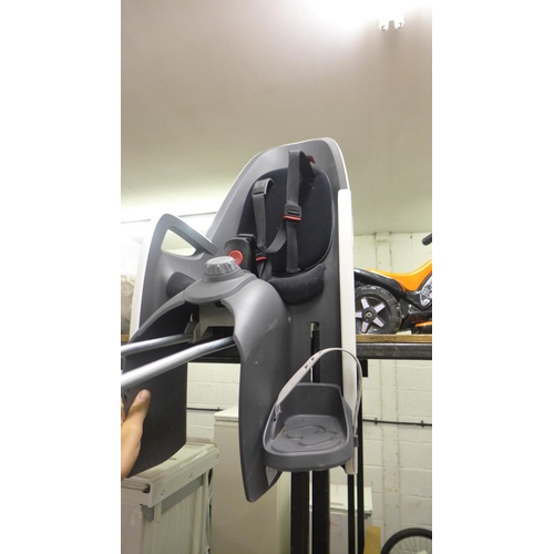 2401 - Black/grey Caress cycle baby seat - unused