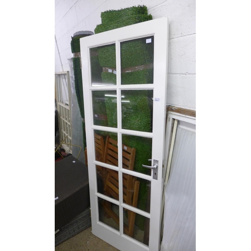 2443 - 10 Glazed panel door with key