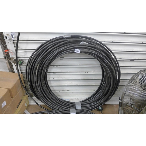 2488 - Reel of 3 core heavy duty electric cable - at least 100 mtrs in length