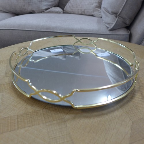 1312 - A 29cm circular mirrored tray (OR133809)   #