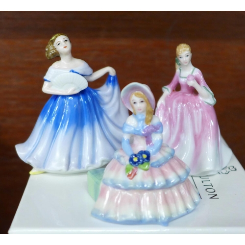 714 - Six boxed Royal Doulton miniature ladies figures