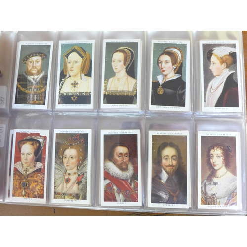 723 - An album of cigarette cards including John Player, Zoo Babies, Gilbert & Sullivan, Old Naval Prints,... 