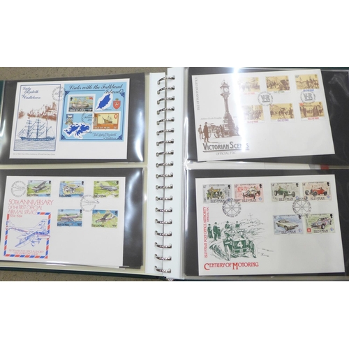 736 - Stamps;- Isle of Man including 1985 to 1997, two albums of mint stamps and first day covers, five sm... 