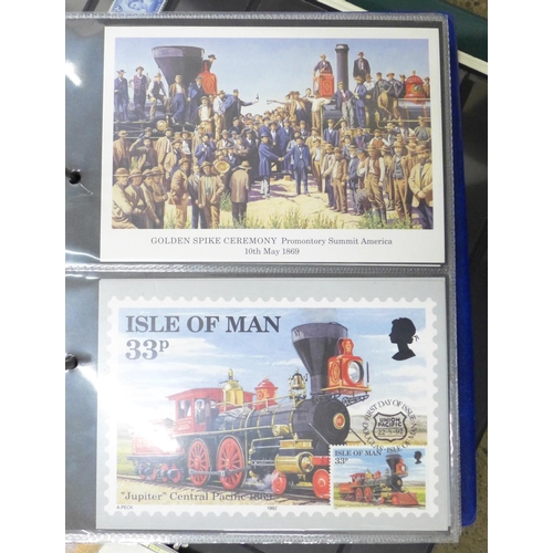 736 - Stamps;- Isle of Man including 1985 to 1997, two albums of mint stamps and first day covers, five sm... 