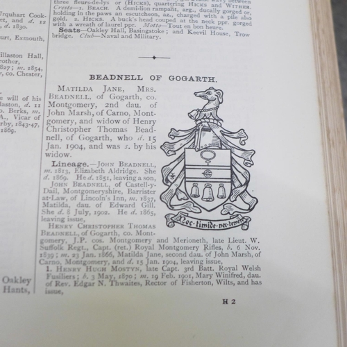 772 - One volume, Burke's Landed Gentry, 1906