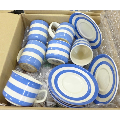 784 - A large collection of mostly modern T.G. Green tea and dinnerware, storage jars, some unmarked