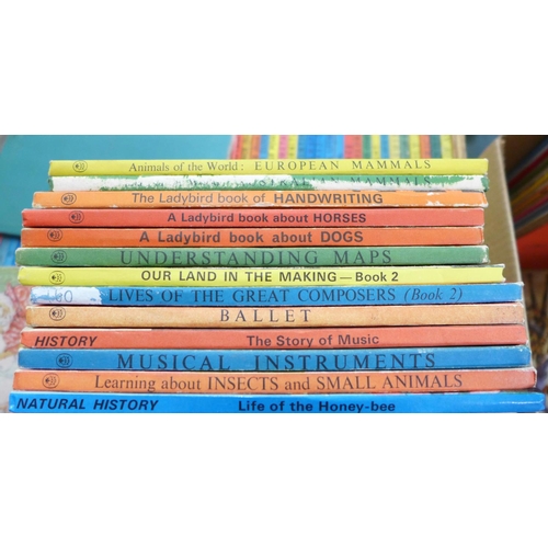 789 - A box of approximately 150 Ladybird books 1950's to 1990's and another box of thirty-two Ladybird bo... 