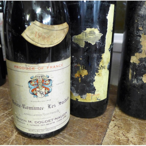 793 - Six bottles of red wine from the 1960's including Chateau Grand Puy Lacoste, (2), Maison M. Doudet-N... 