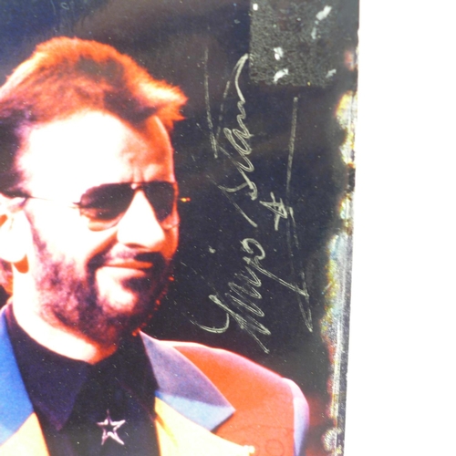 831 - The Beatles interest; Ringo Starr autographed postcard, a/f