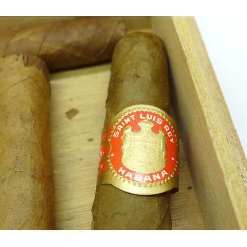 850 - Eight Cuban cigars including six Montecristo with associated box dated July '04