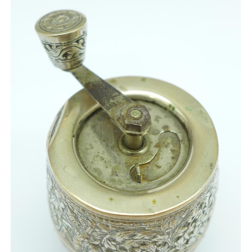 854 - A pepper grinder, marked made in France, a/f