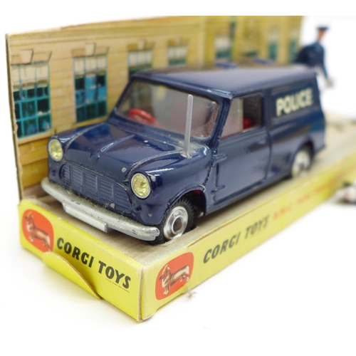 883 - A Corgi Toys Police Mini Van and Tracker Dog, 448, boxed